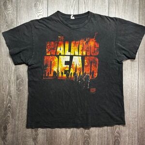 The Walking Dead AMC Graphic T-Shirt Mens XL Black Horror Zombie TV Y2k Tee